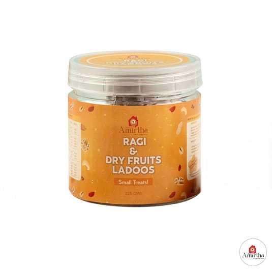 Sprouted ragi & Dry Fruit Ladoos